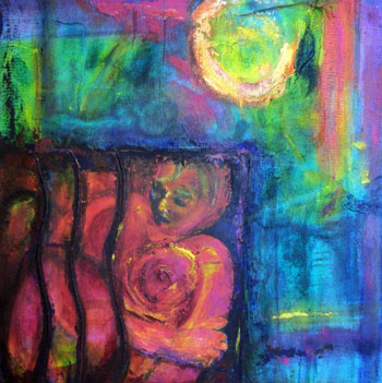 Think OUtside the Box Abstract Painting
