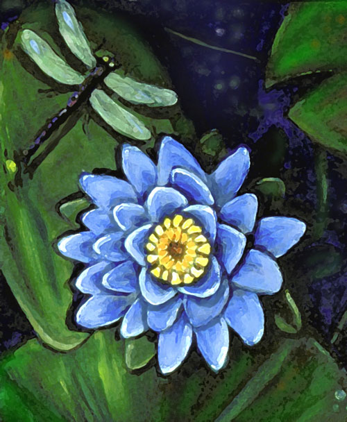Lily Pad Oil Painting