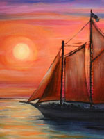 Sunset Paintings Gallery