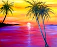 Key West Sunset Oil Painting