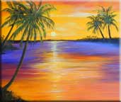 Sunset Oil Paintings