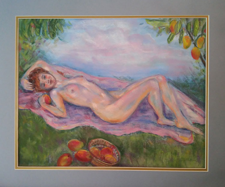 Mango Madness Nude Painting