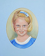 Smiling Girl Pastel Portrait