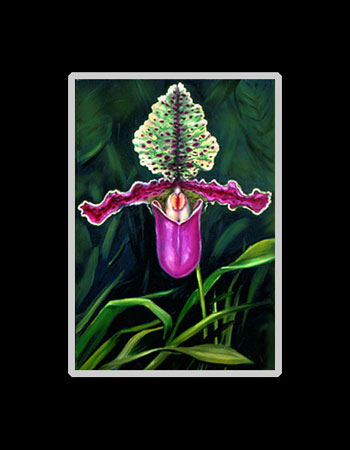 Papadilium Orchid Matted Print